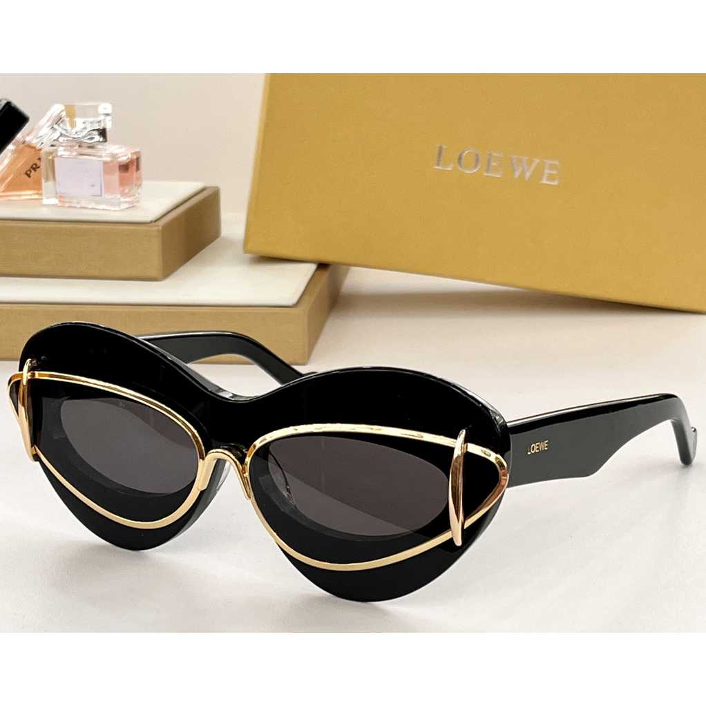 Loewe Cateye Double Frame Sunglasses In Acetate And Metal - EUR FASHION