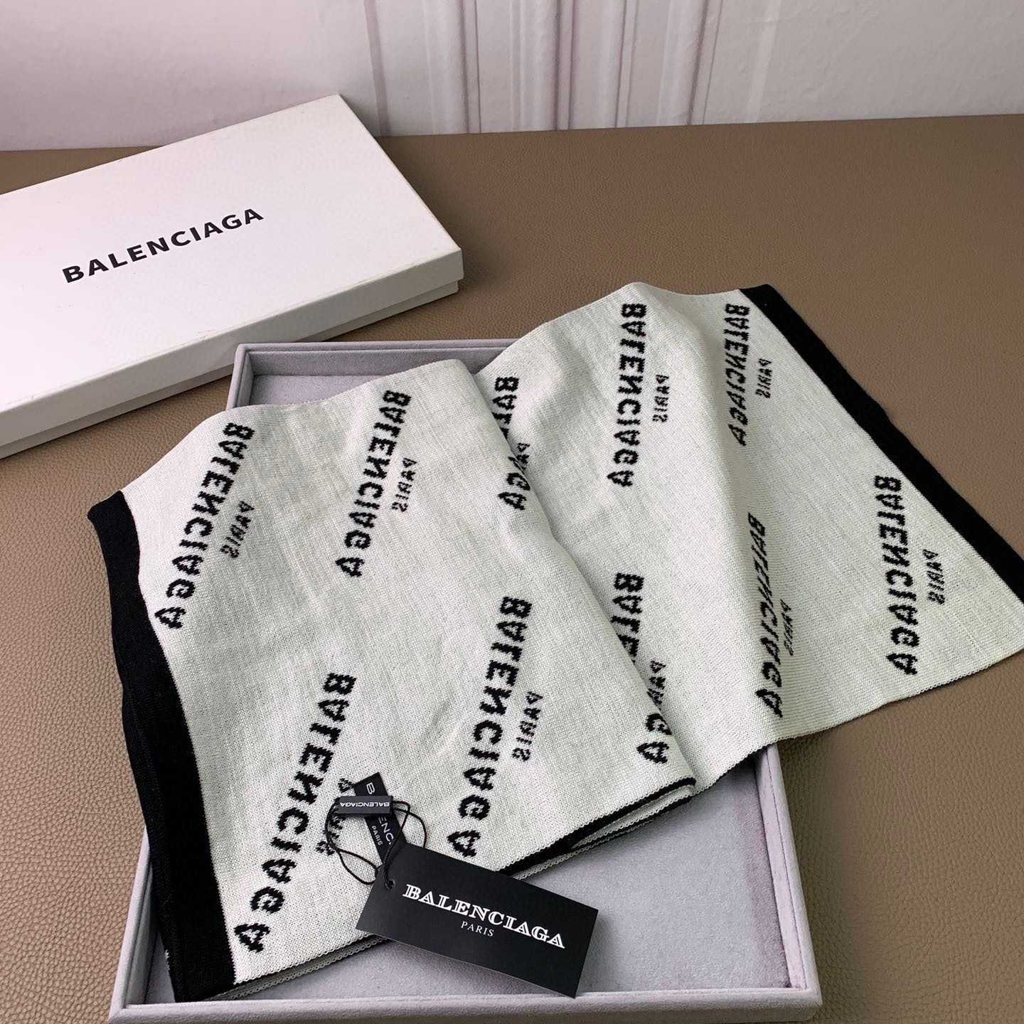 Balenciaga Allover Logo Scarf - EUR FASHION