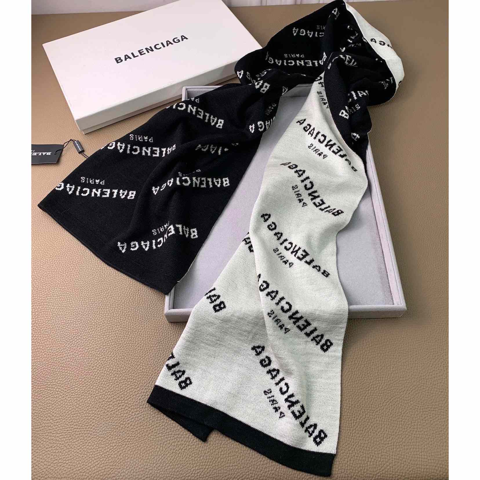 Balenciaga Allover Logo Scarf - EUR FASHION