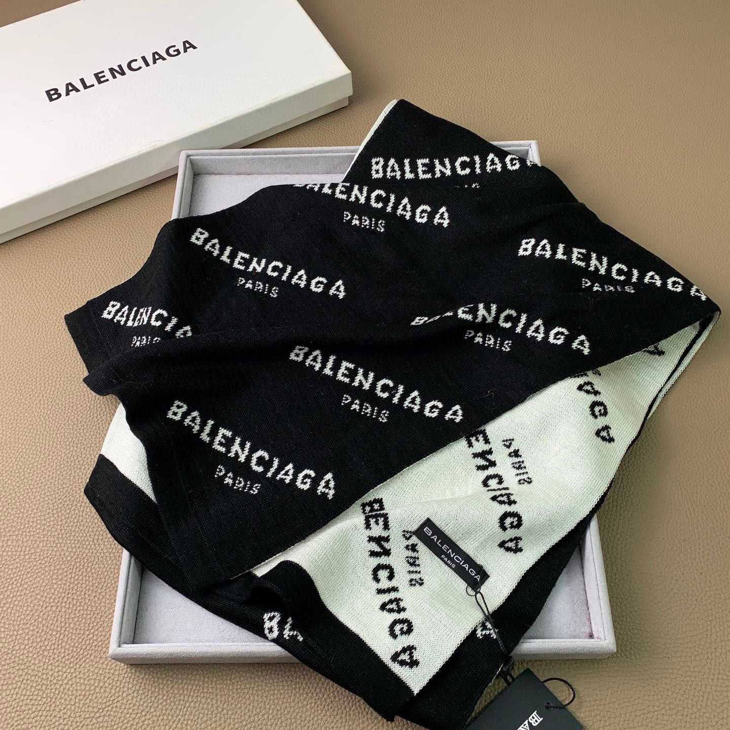 Balenciaga Allover Logo Scarf - EUR FASHION