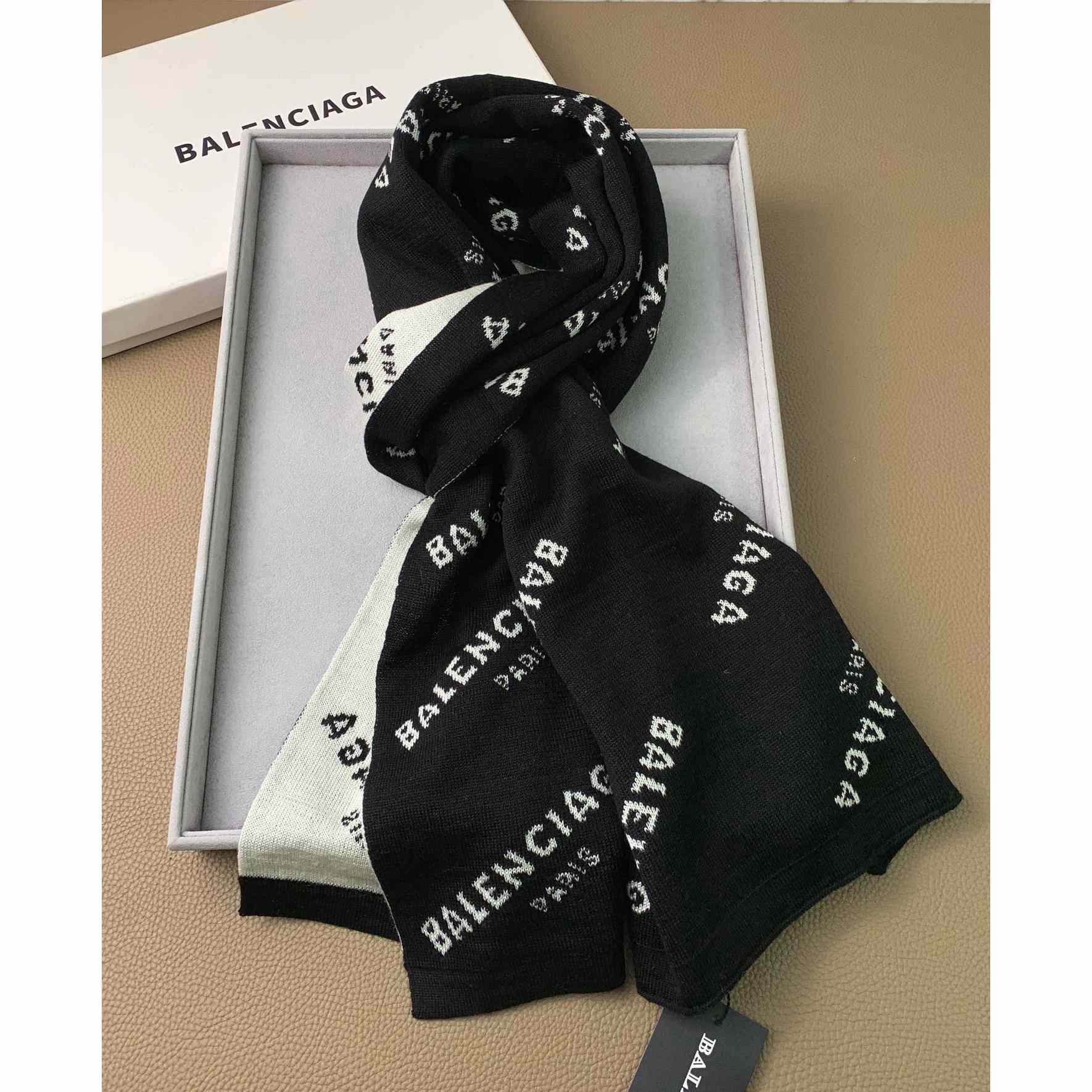 Balenciaga Allover Logo Scarf - EUR FASHION