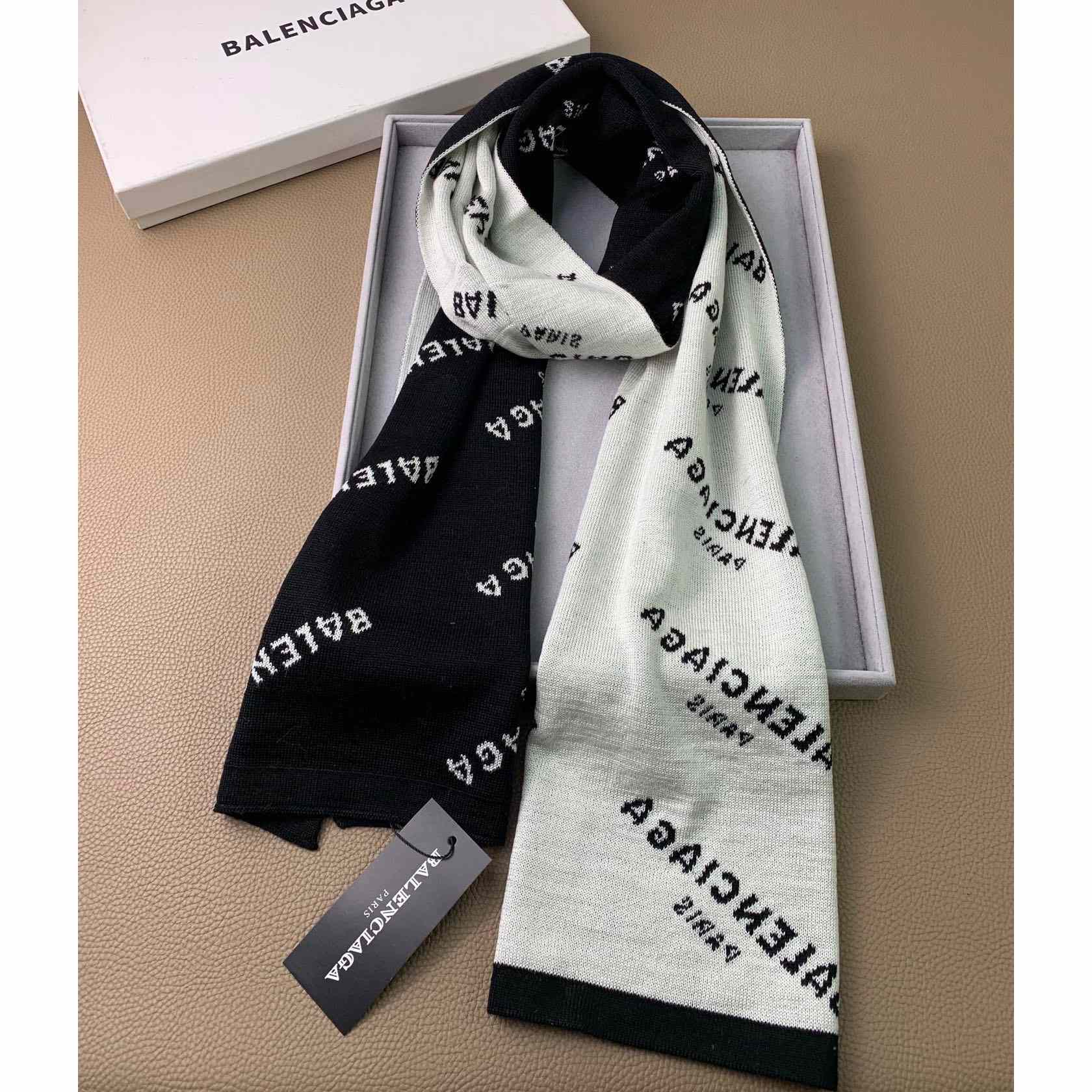 Balenciaga Allover Logo Scarf - EUR FASHION