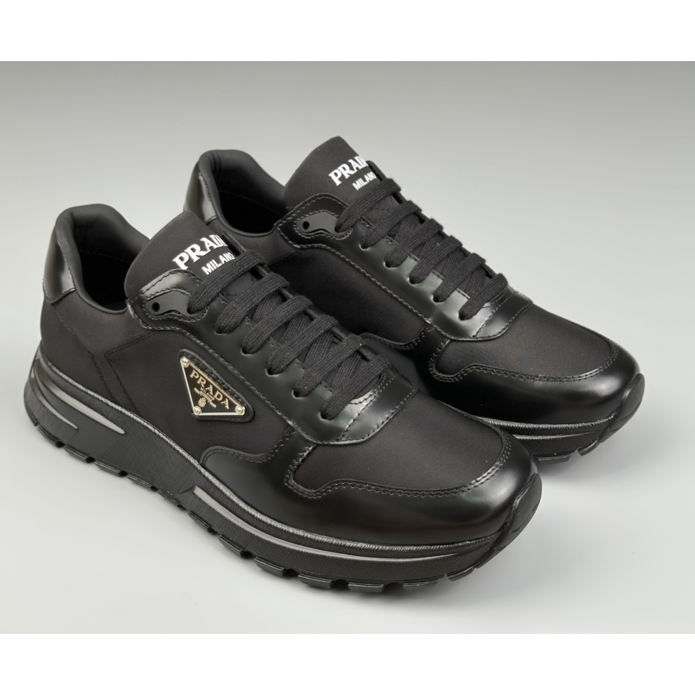 Prada Re-Nylon And Brushed Leather Sneakers - EUR FASHION