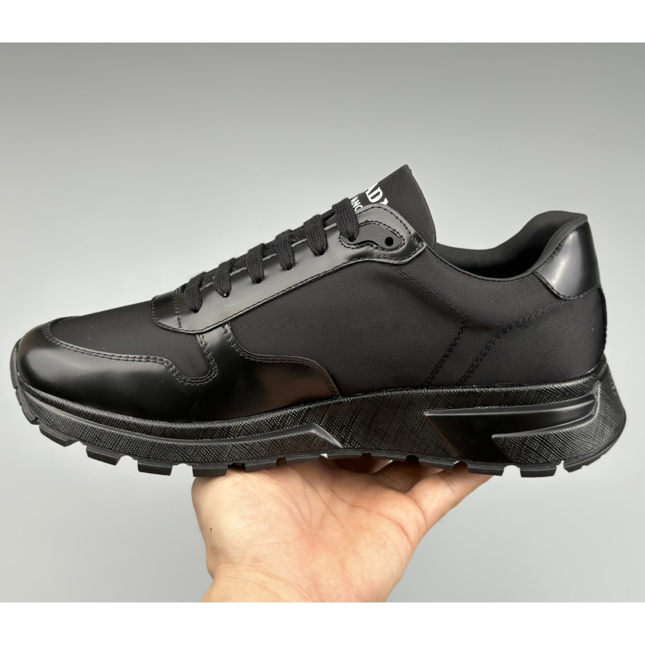 Prada Re-Nylon And Brushed Leather Sneakers - EUR FASHION