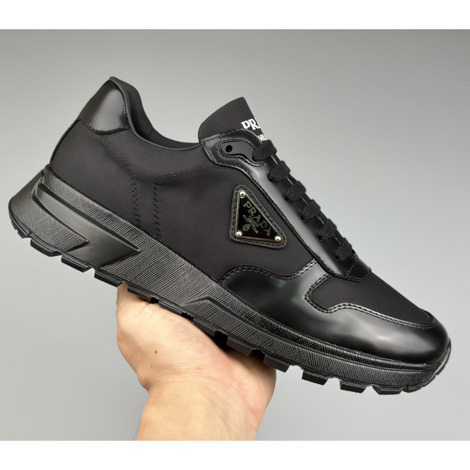 Prada Re-Nylon And Brushed Leather Sneakers - EUR FASHION