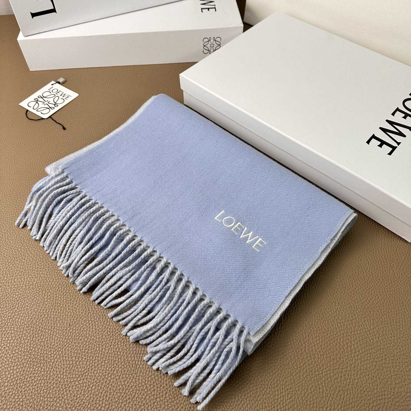 Loewe Scarf In Wool And Cashmere - EUR FASHION