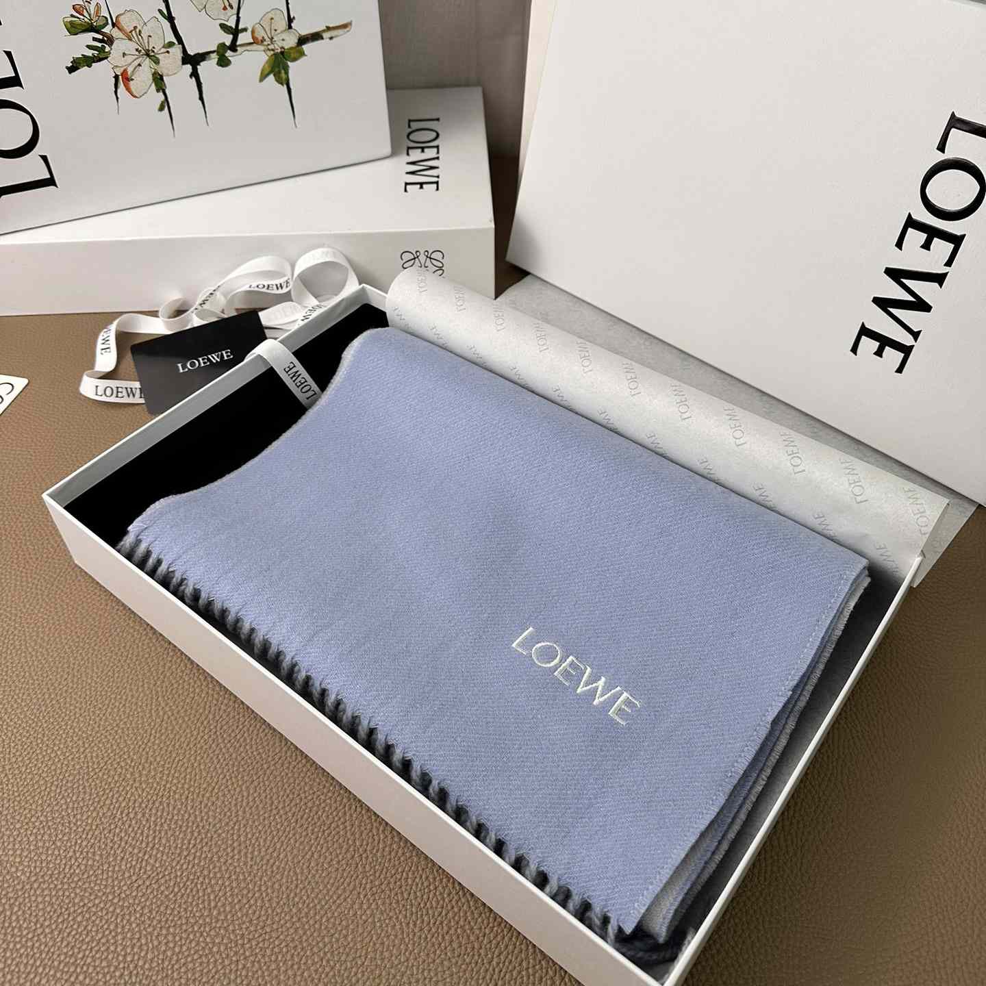 Loewe Scarf In Wool And Cashmere - EUR FASHION