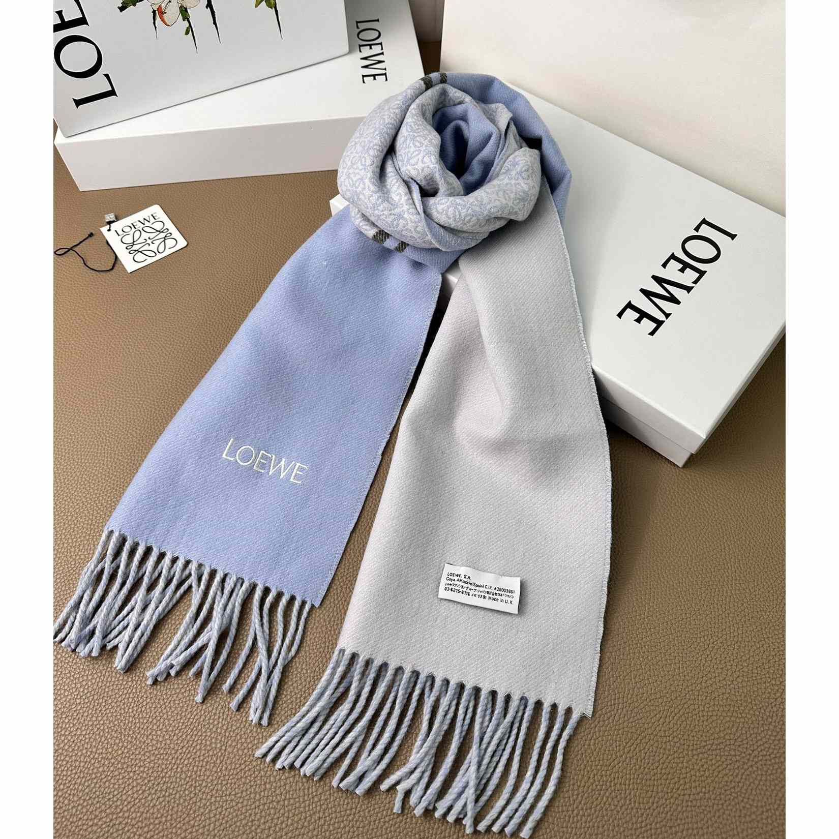 Loewe Scarf In Wool And Cashmere - EUR FASHION