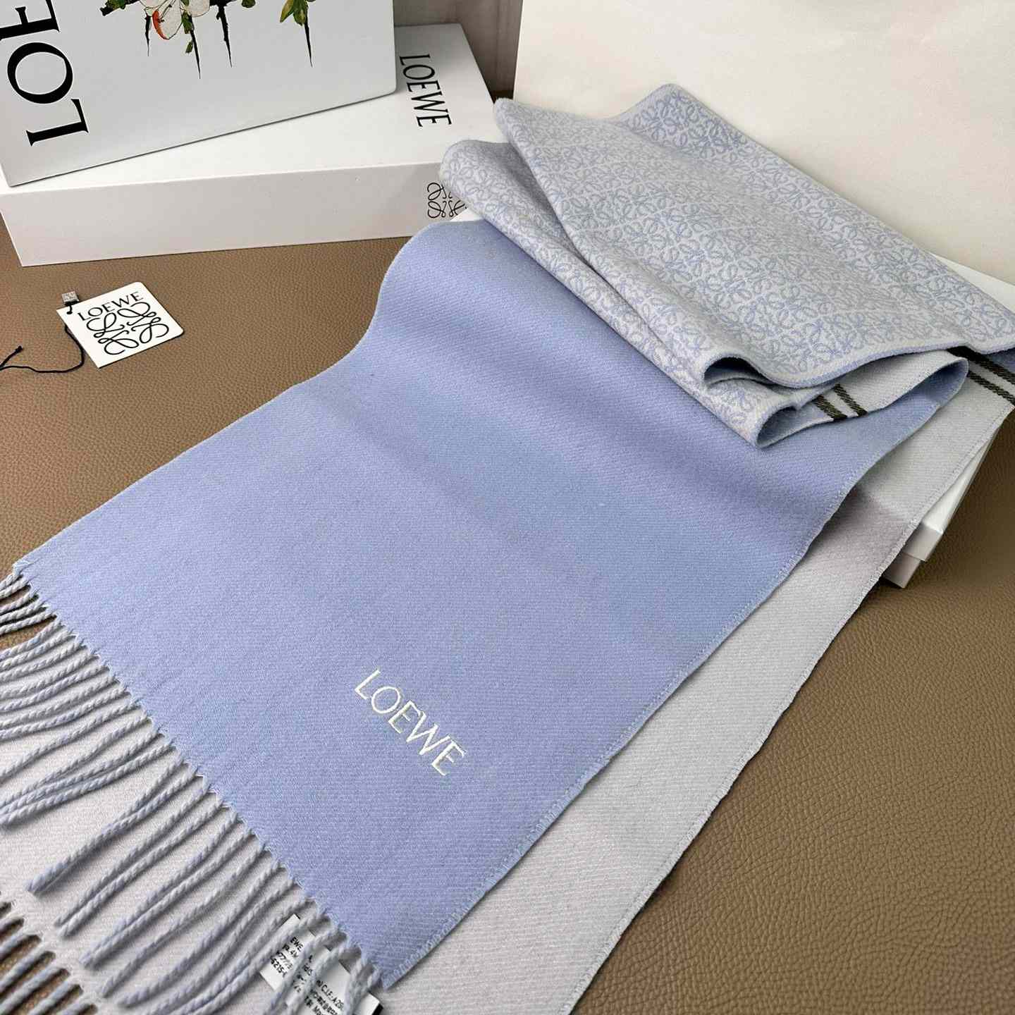 Loewe Scarf In Wool And Cashmere - EUR FASHION