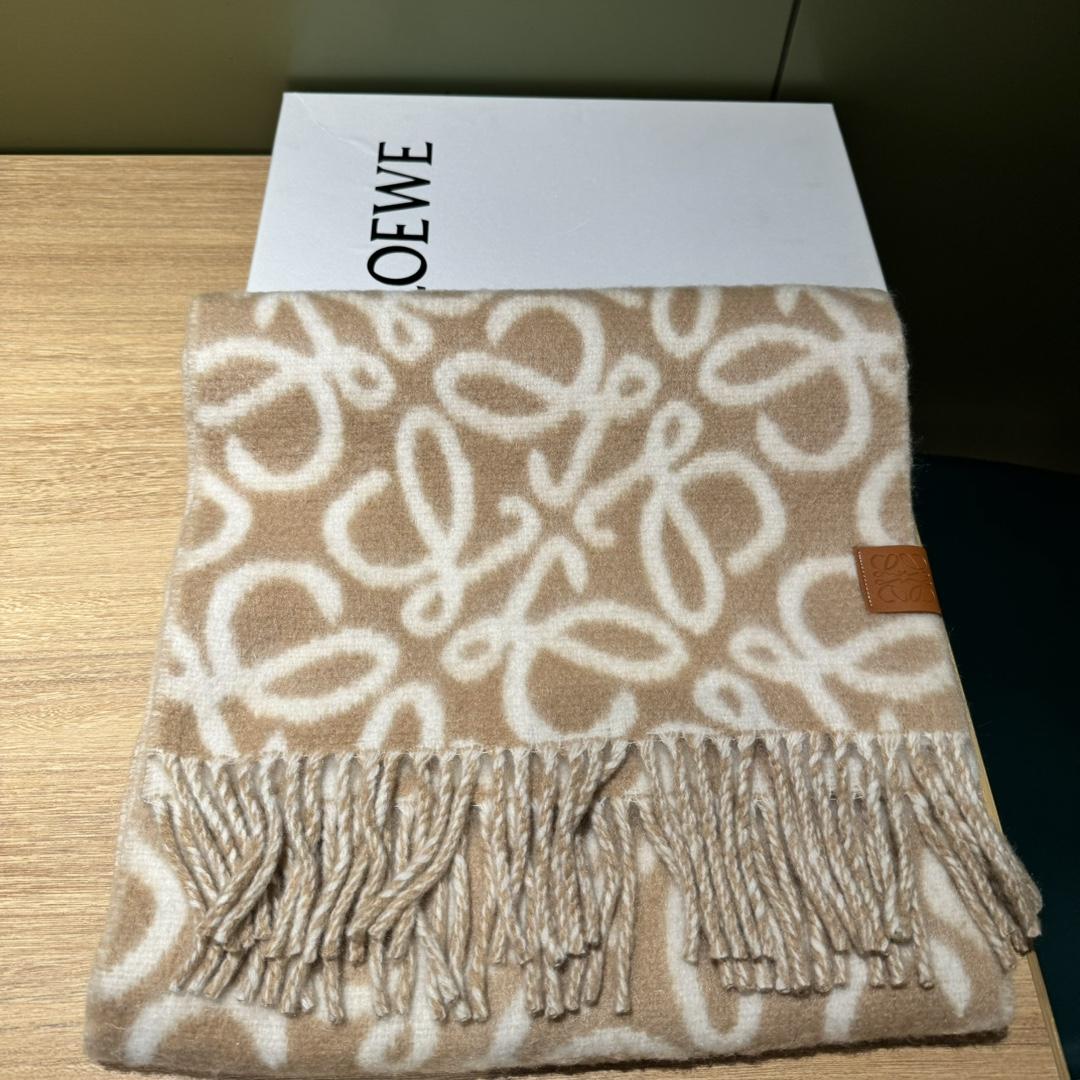 Loewe Anagram Scarf In Alpaca And Wool - EUR FASHION