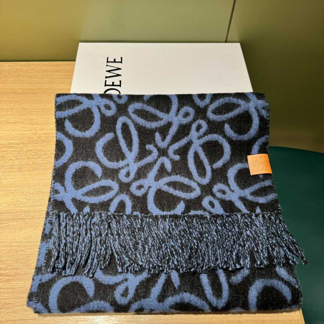 Loewe Anagram Scarf In Alpaca And Wool - EUR FASHION