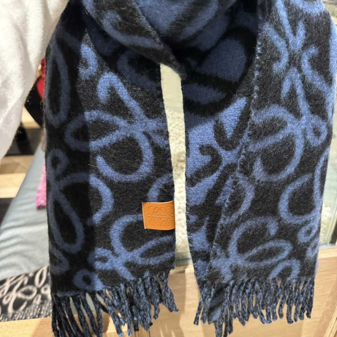 Loewe Anagram Scarf In Alpaca And Wool - EUR FASHION