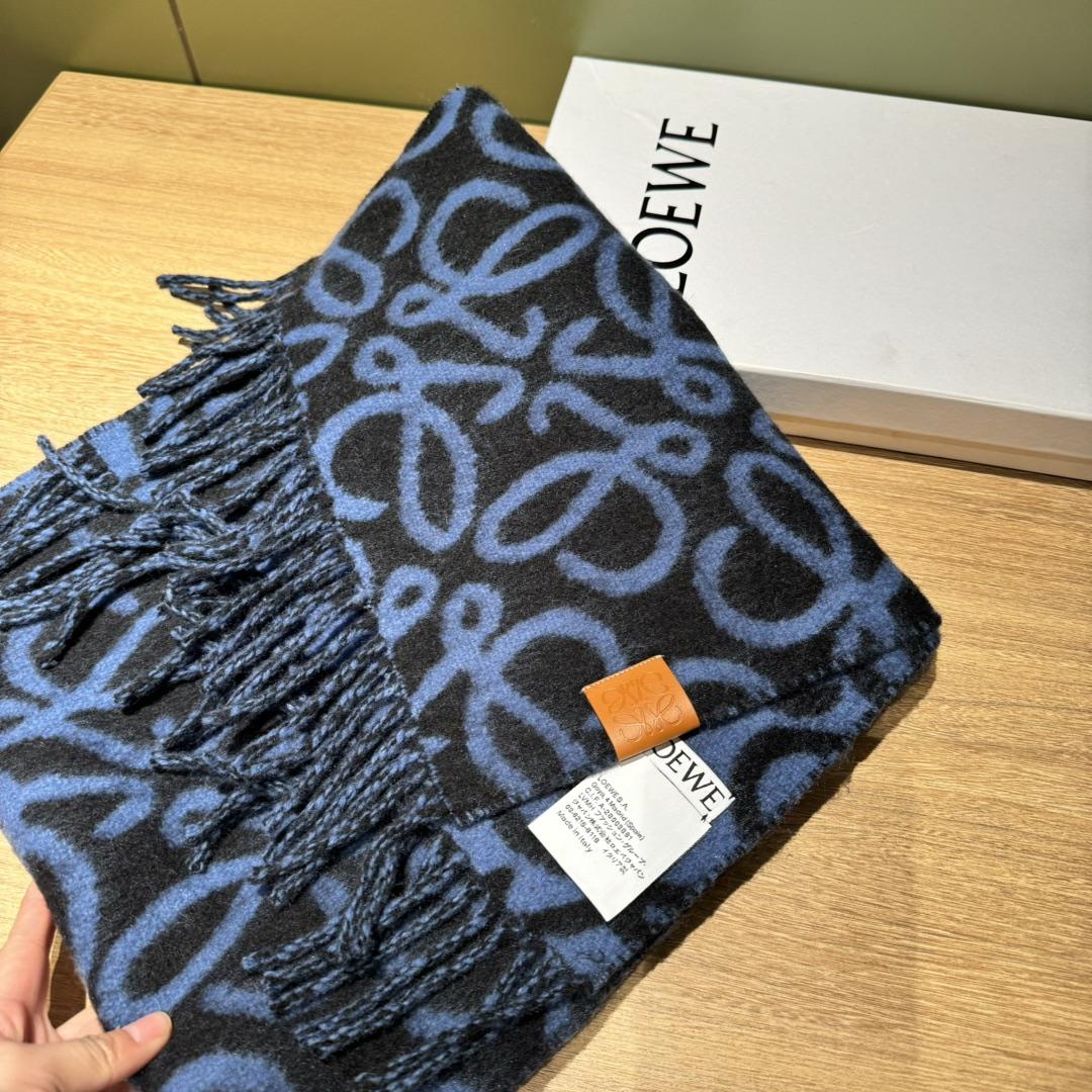 Loewe Anagram Scarf In Alpaca And Wool - EUR FASHION