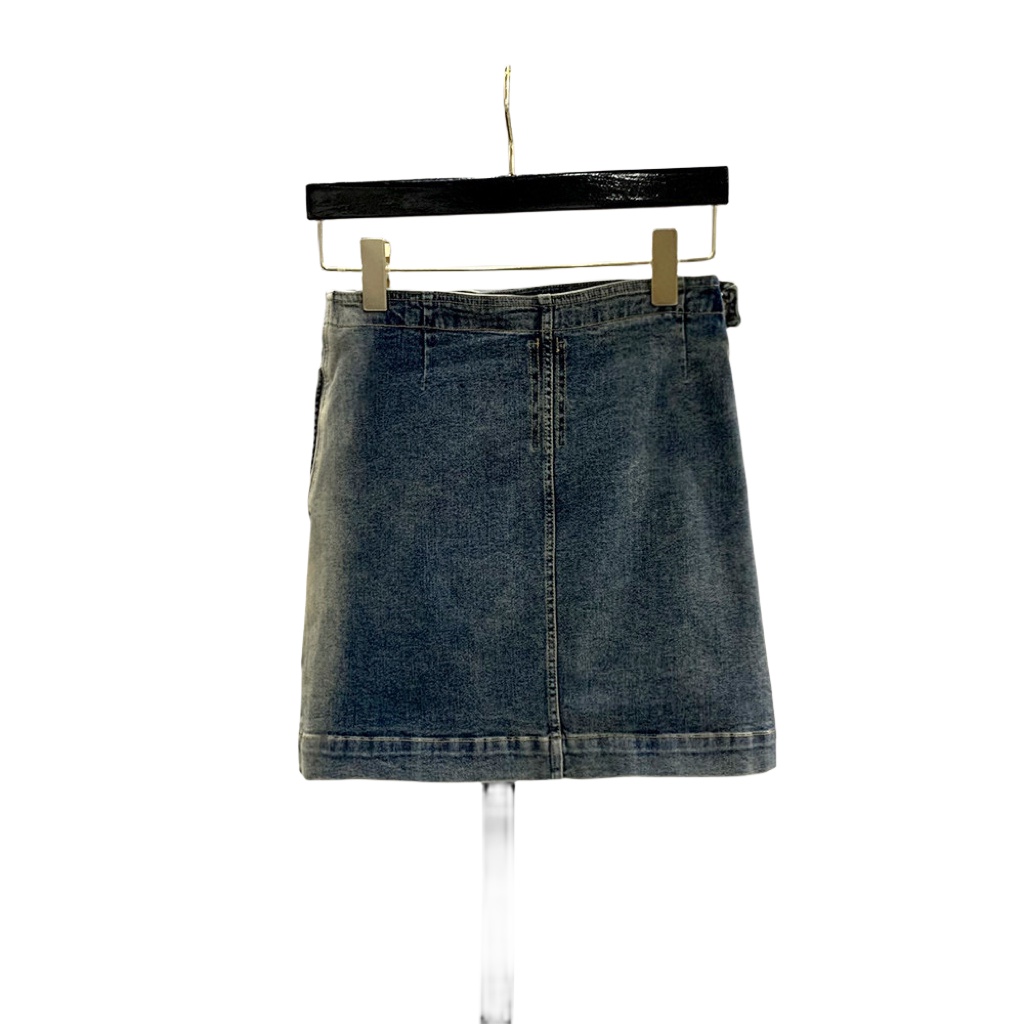 Rick Owens Dégradé denim mini skirt - EUR FASHION