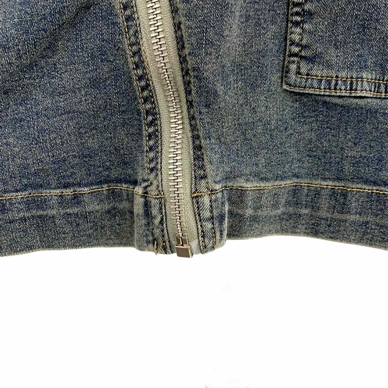 Rick Owens Dégradé denim mini skirt - EUR FASHION