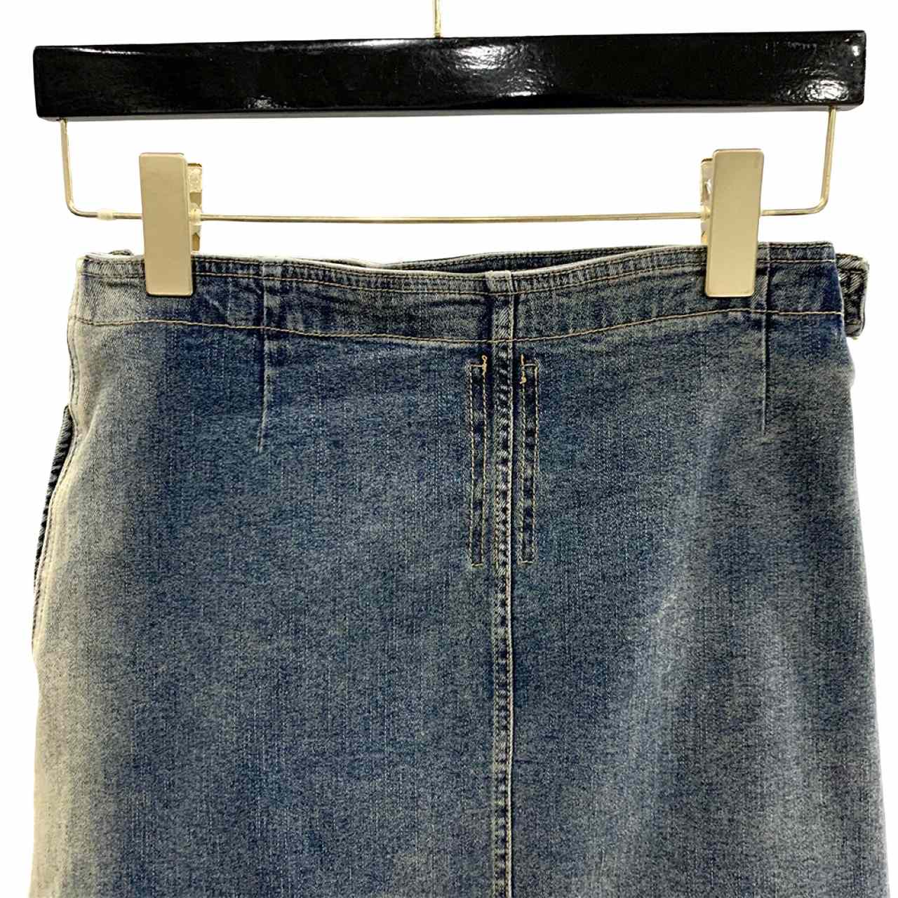 Rick Owens Dégradé denim mini skirt - EUR FASHION