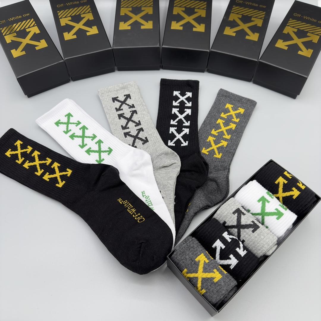 Off White Socks/Box - EUR FASHION