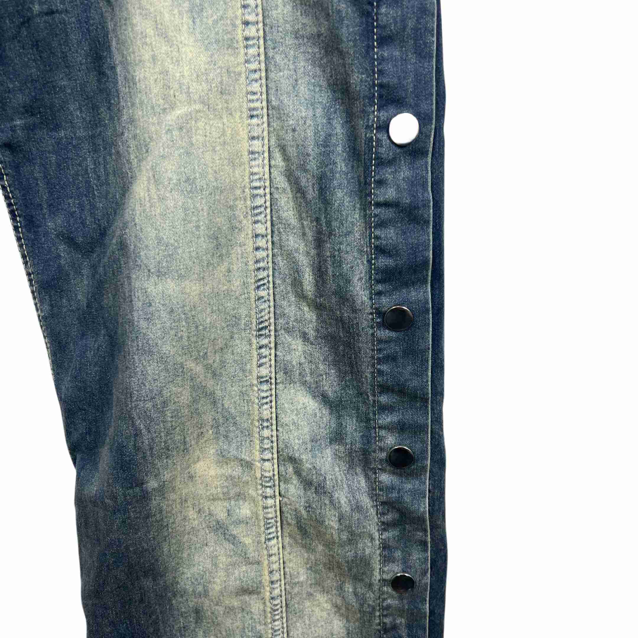 Rick Owens Hustler Denim Pusher Pants - EUR FASHION