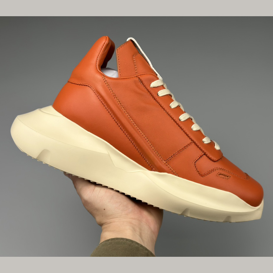 Rick Owens Geth Leather Sneakers - EUR FASHION