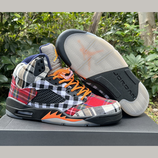 Air Jordan 5 "Plaid" Sneakers    FD4814-008 - EUR FASHION