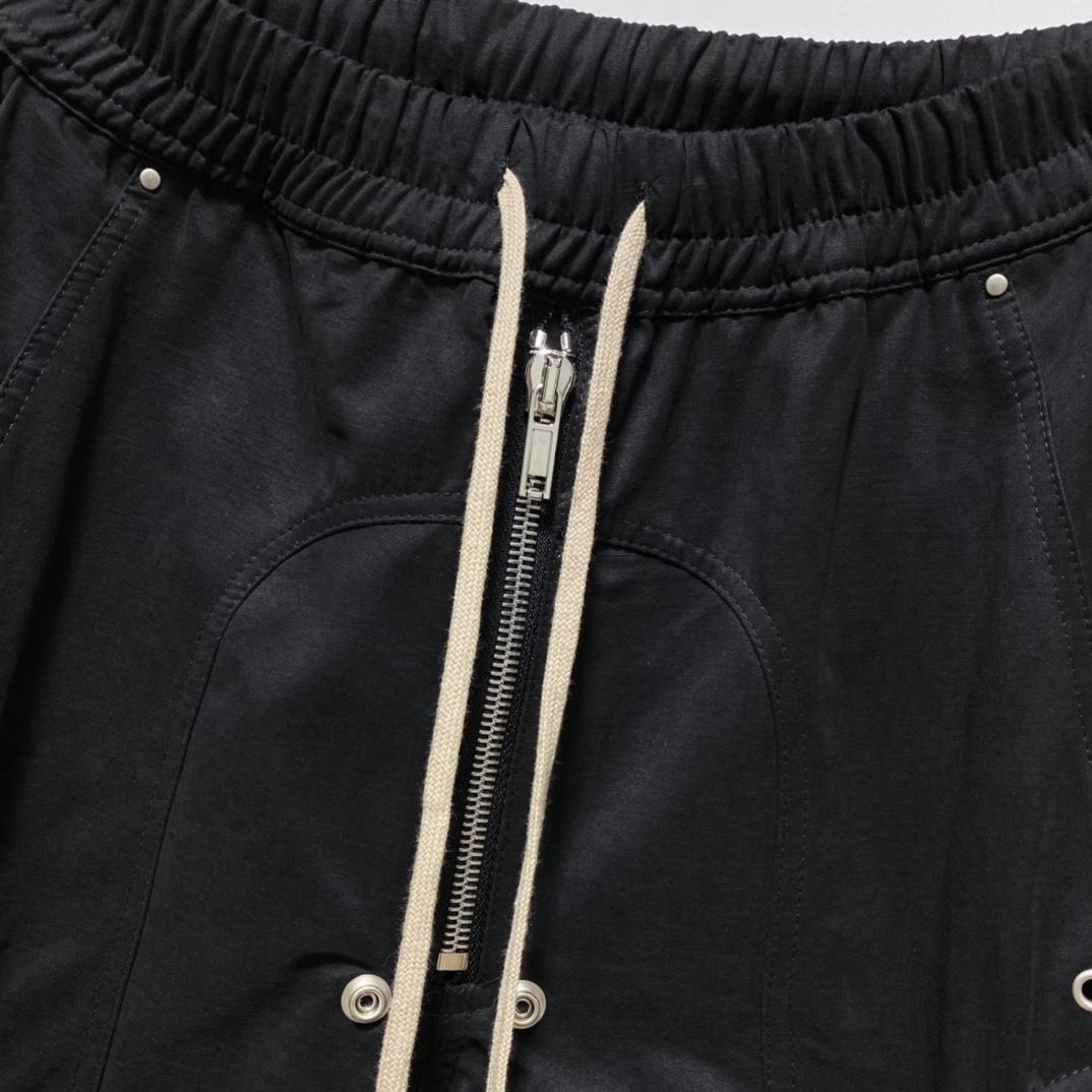 Rick Owens Black Bauhaus Cargo Pants - EUR FASHION