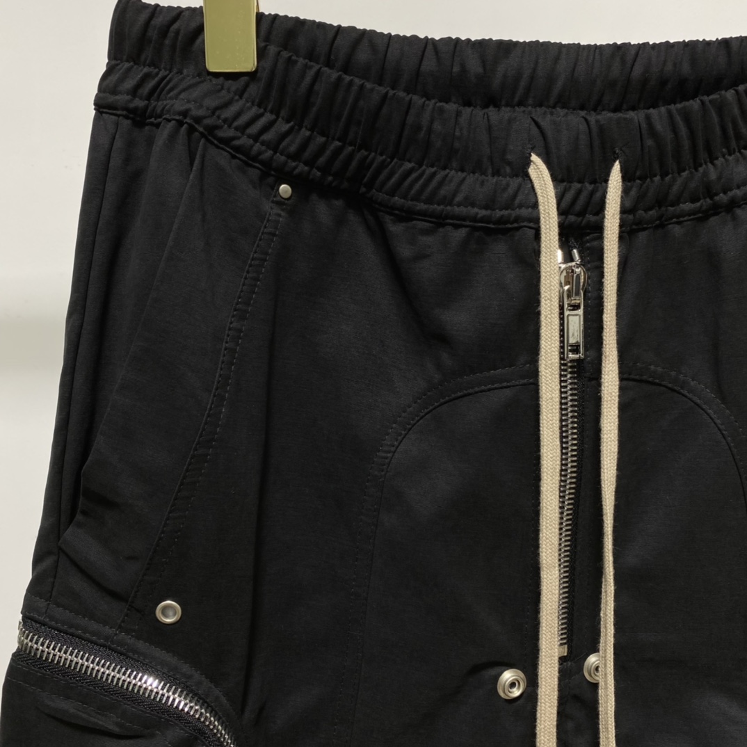 Rick Owens Black Bauhaus Cargo Pants - EUR FASHION