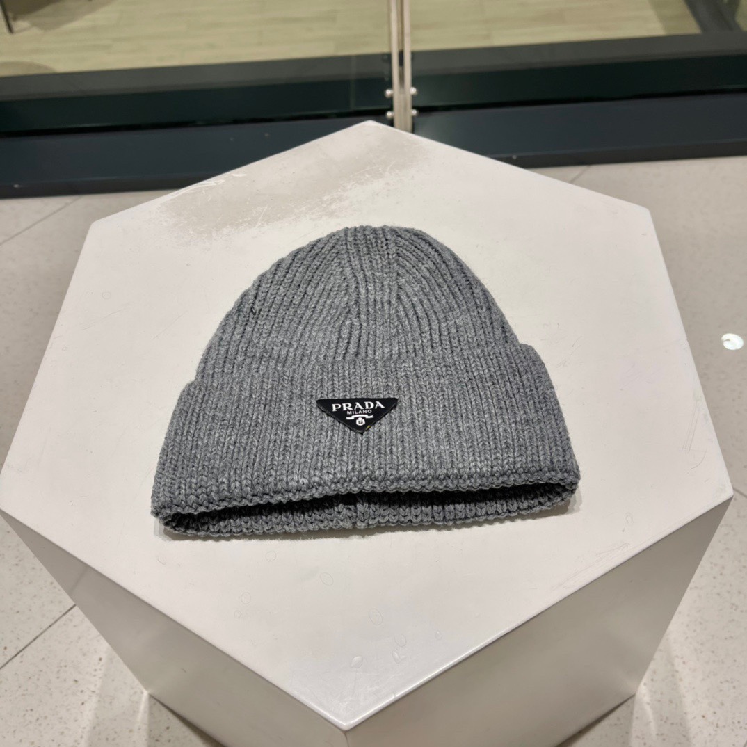 Prada Wool And Cashmere Beanie - EUR FASHION