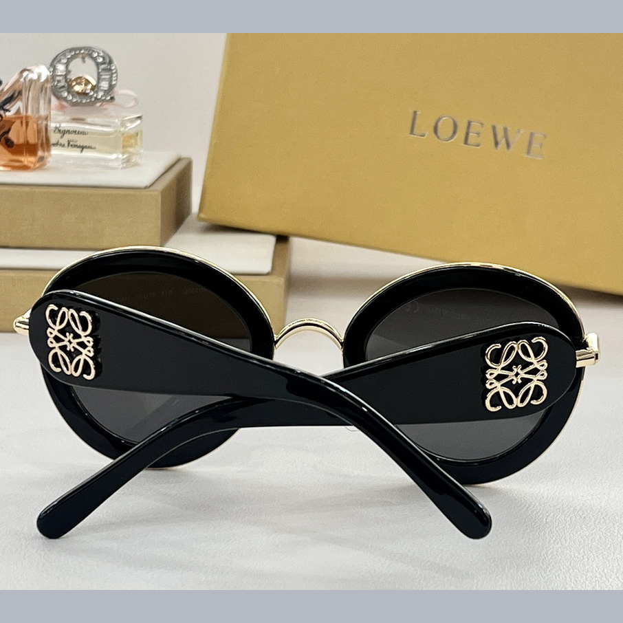 Loewe Metal Daisy Sunglasses In Acetate In Metal - EUR FASHION