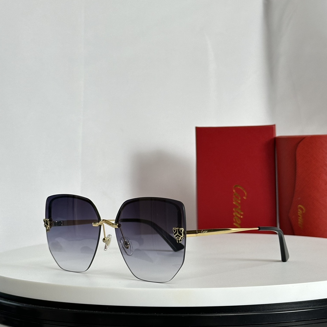 Cartier Panthère Logo Butterfly-frame Sunglasses     CT0432S - EUR FASHION