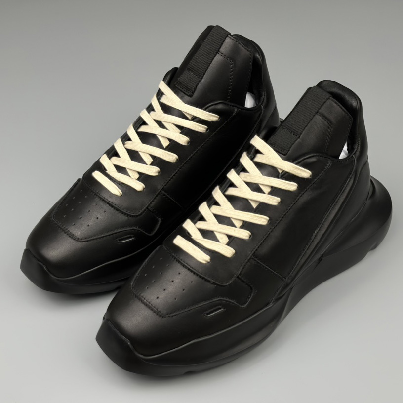 Rick Owens Geth Leather Sneakers - EUR FASHION