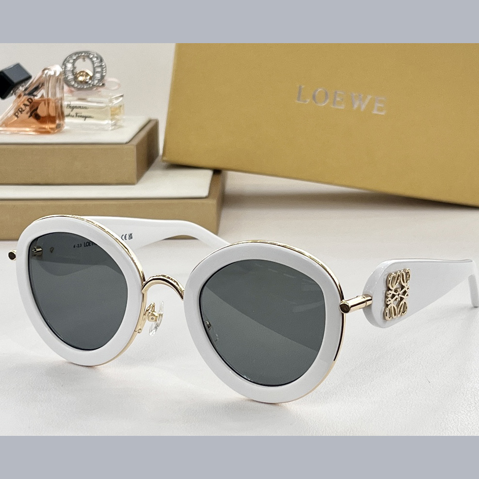 Loewe Metal Daisy Sunglasses In Acetate In Metal - EUR FASHION