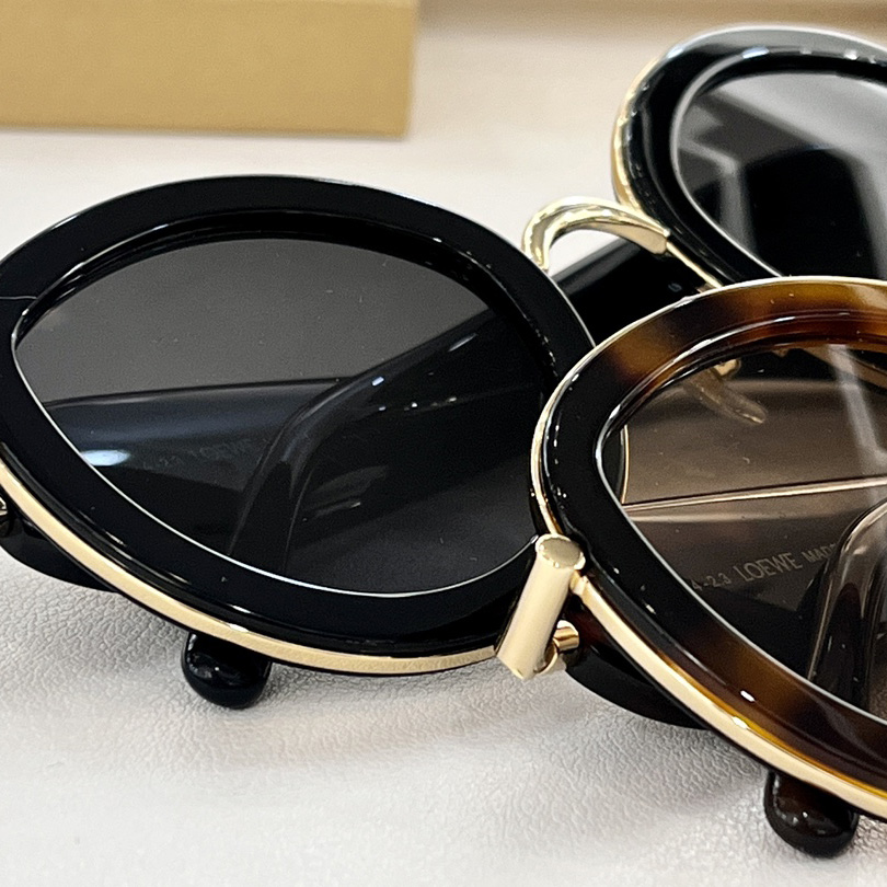 Loewe Metal Daisy Sunglasses In Acetate In Metal - EUR FASHION