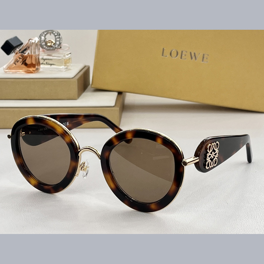 Loewe Metal Daisy Sunglasses In Acetate In Metal - EUR FASHION