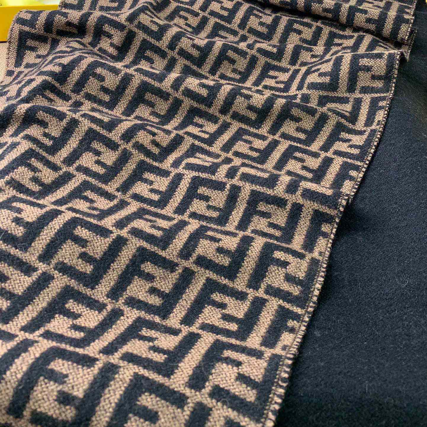 Fendi Brown Wool Stole Scarf - EUR FASHION