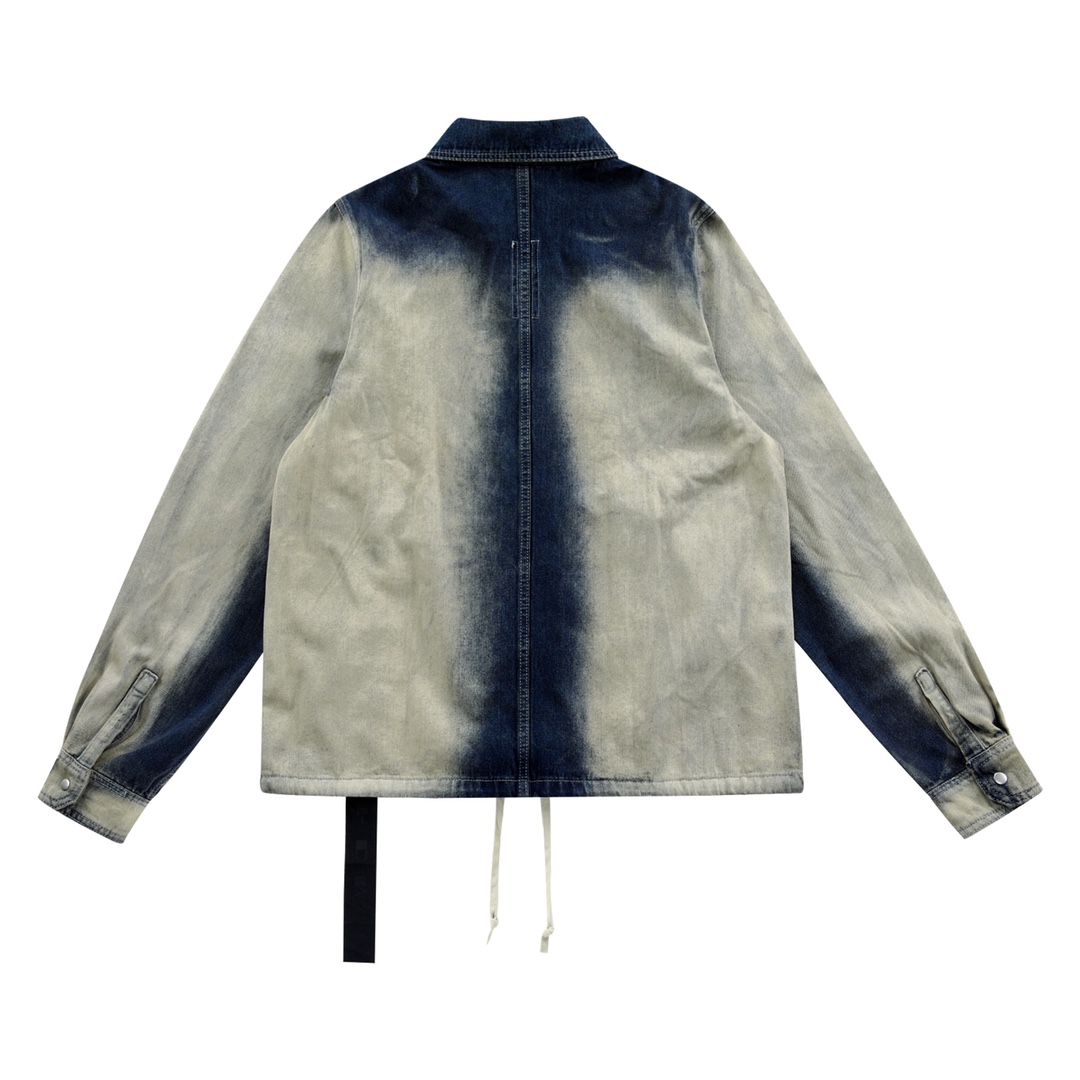 Rick Owens Drkshdw Faded Denim Jacket - EUR FASHION