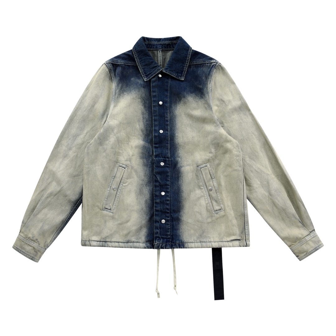 Rick Owens Drkshdw Faded Denim Jacket - EUR FASHION