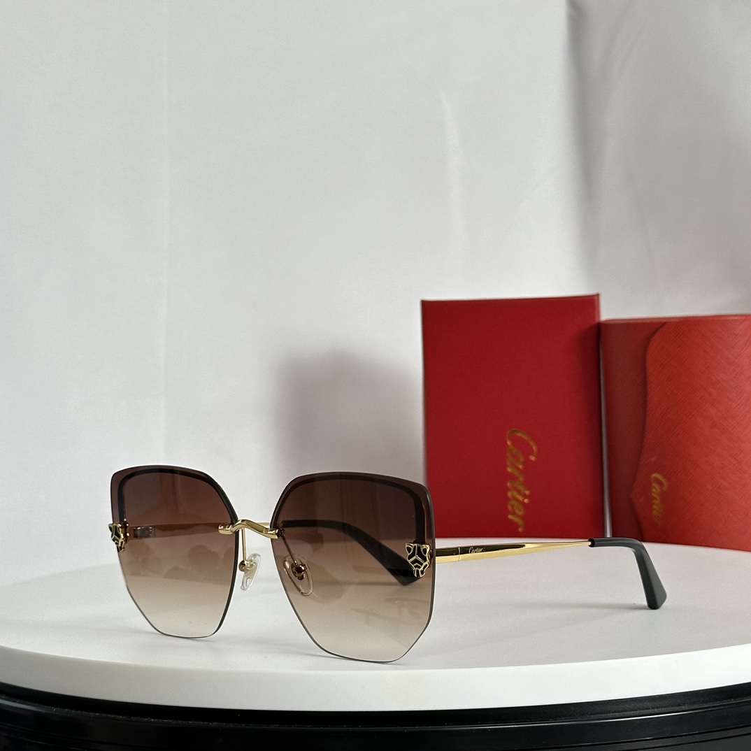 Cartier Panthère Logo Butterfly-frame Sunglasses     CT0432S - EUR FASHION