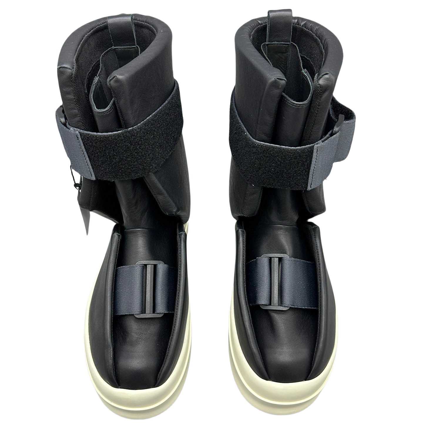 Rick Owens Splint Leather High-top Sneakers - EUR FASHION