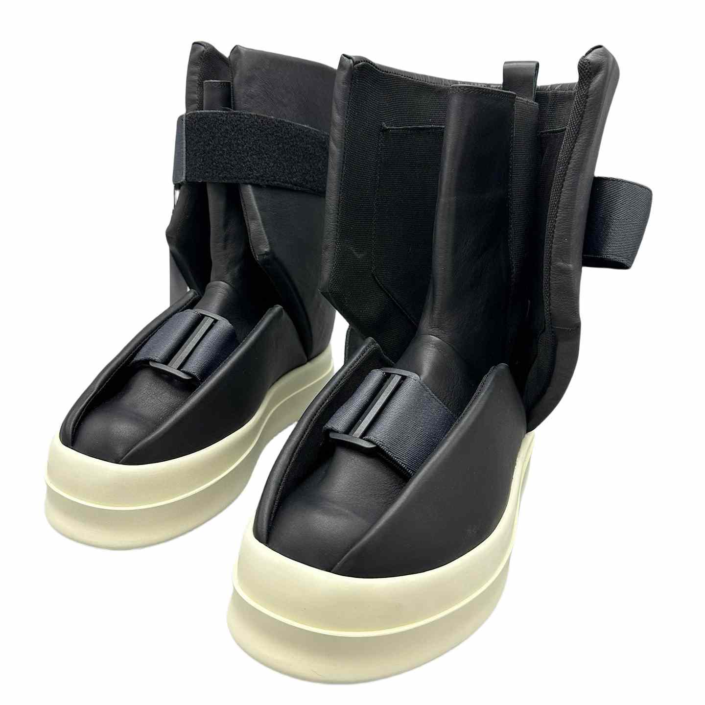 Rick Owens Splint Leather High-top Sneakers - EUR FASHION