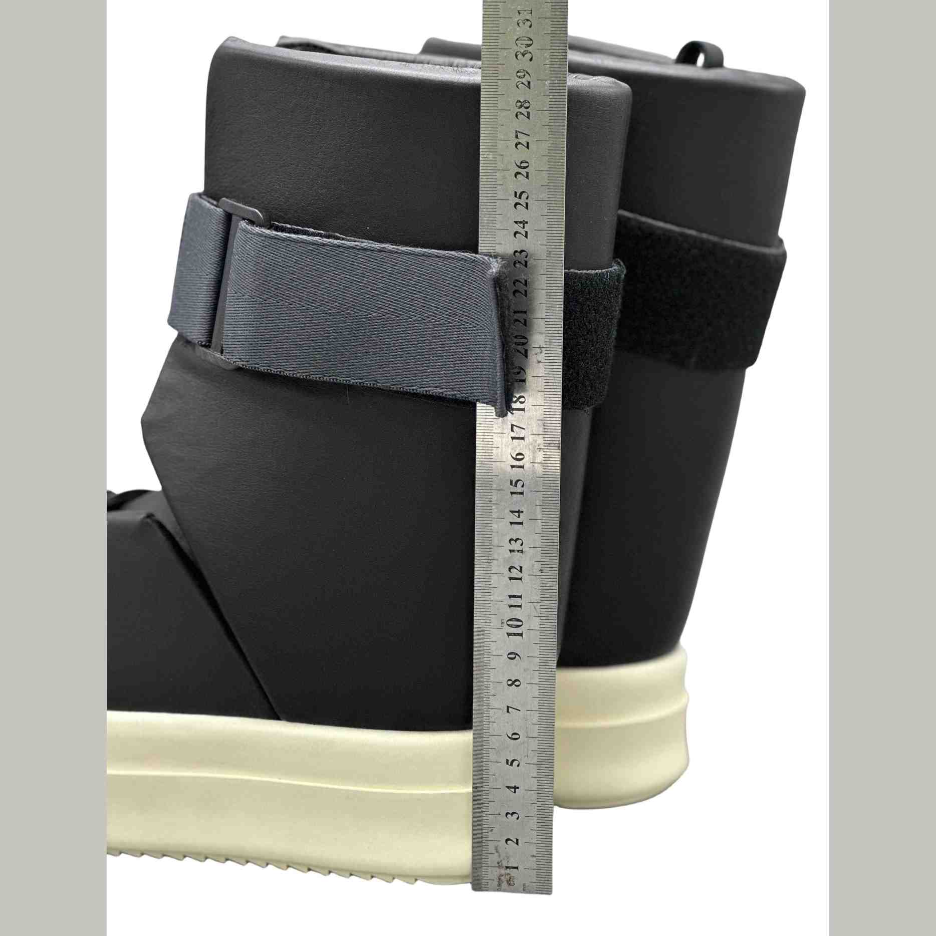 Rick Owens Splint Leather High-top Sneakers - EUR FASHION