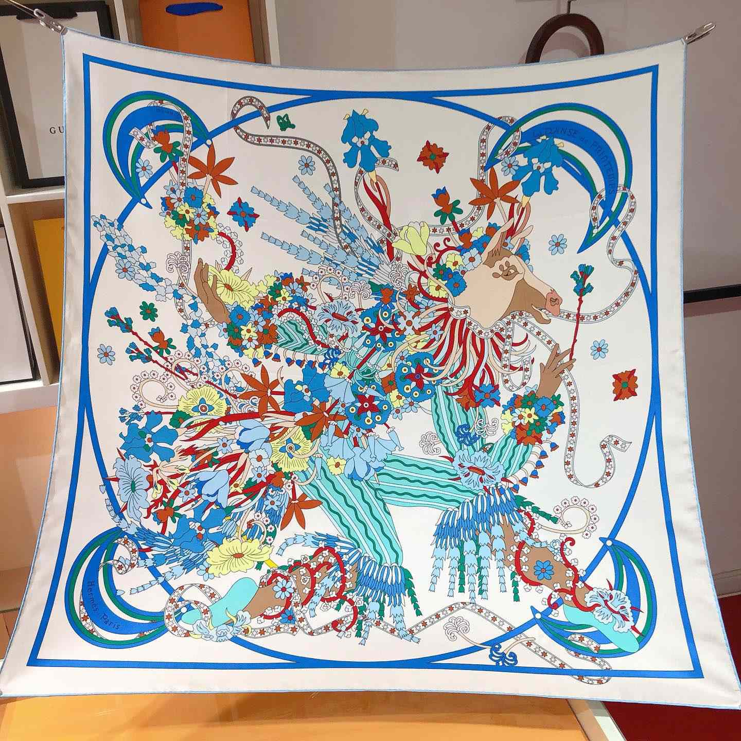 Hermes La Danse Du Printemps Scarf   90cm - EUR FASHION