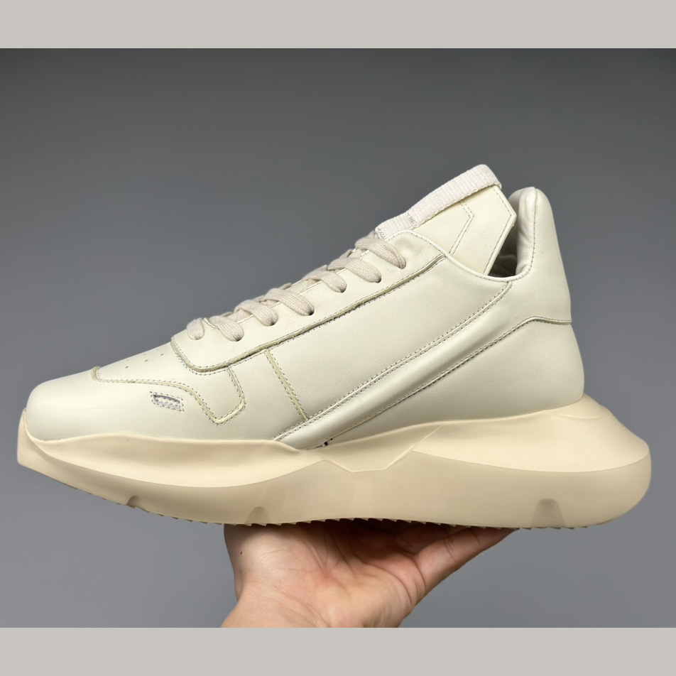 Rick Owens Geth Leather Sneakers - EUR FASHION