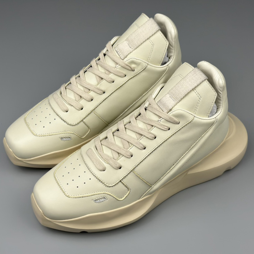 Rick Owens Geth Leather Sneakers - EUR FASHION