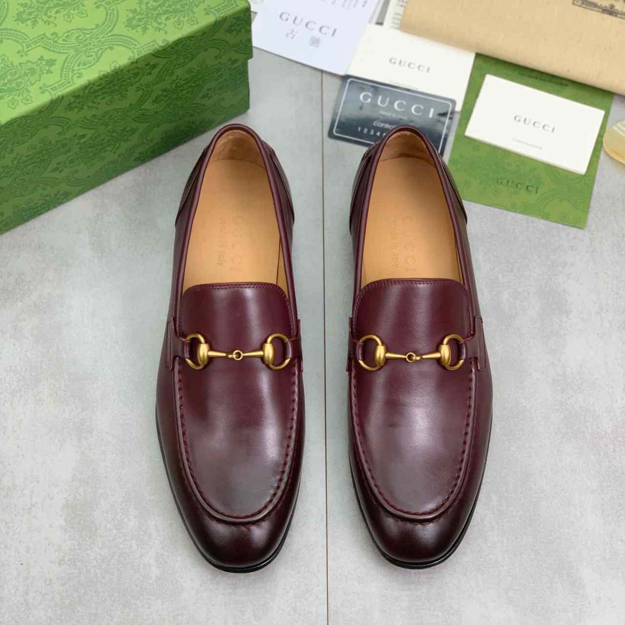 Gucci Jordaan Leather Loafer - EUR FASHION