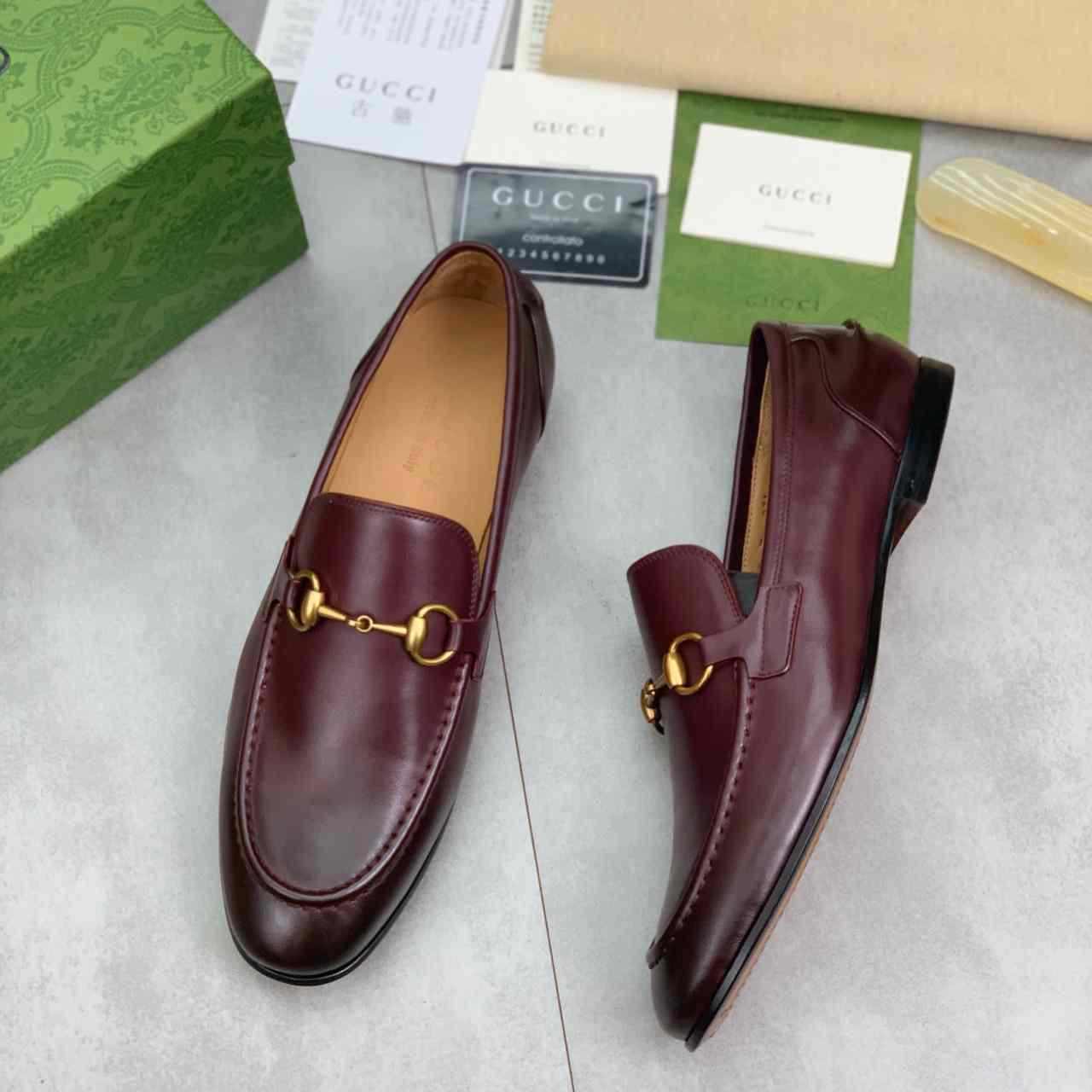 Gucci Jordaan Leather Loafer - EUR FASHION