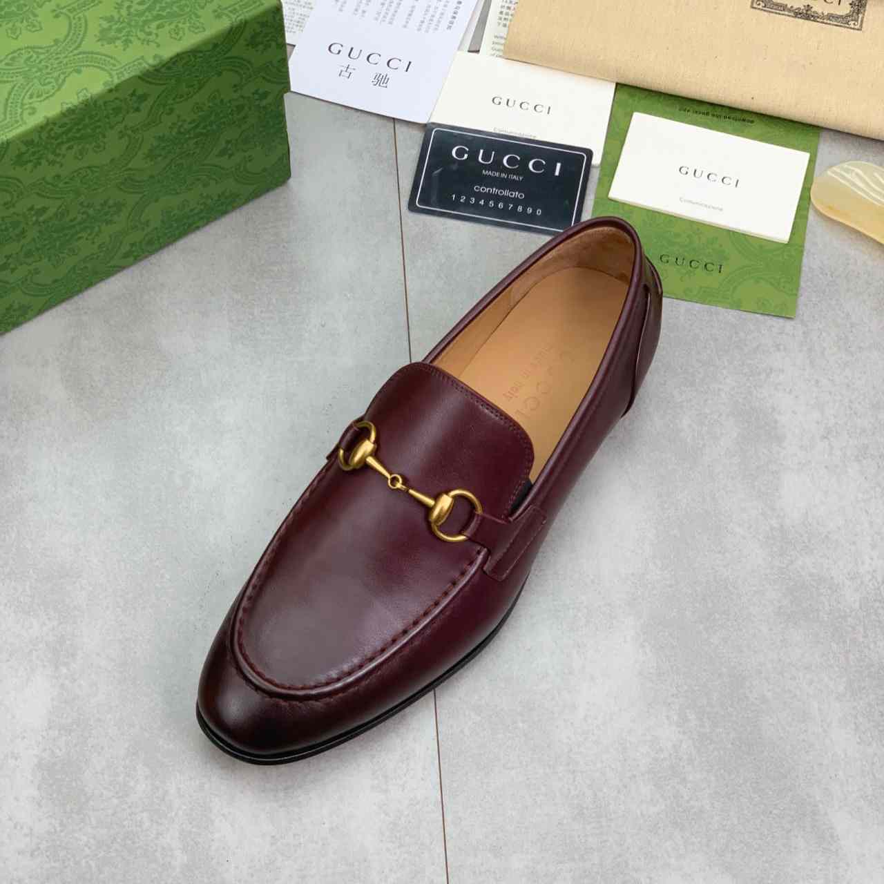 Gucci Jordaan Leather Loafer - EUR FASHION