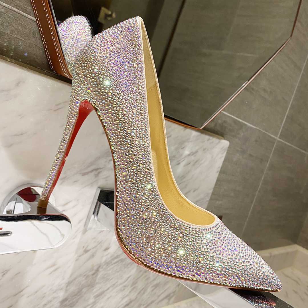 Christian Louboutin Kate Strass 100 mm Pumps - EUR FASHION