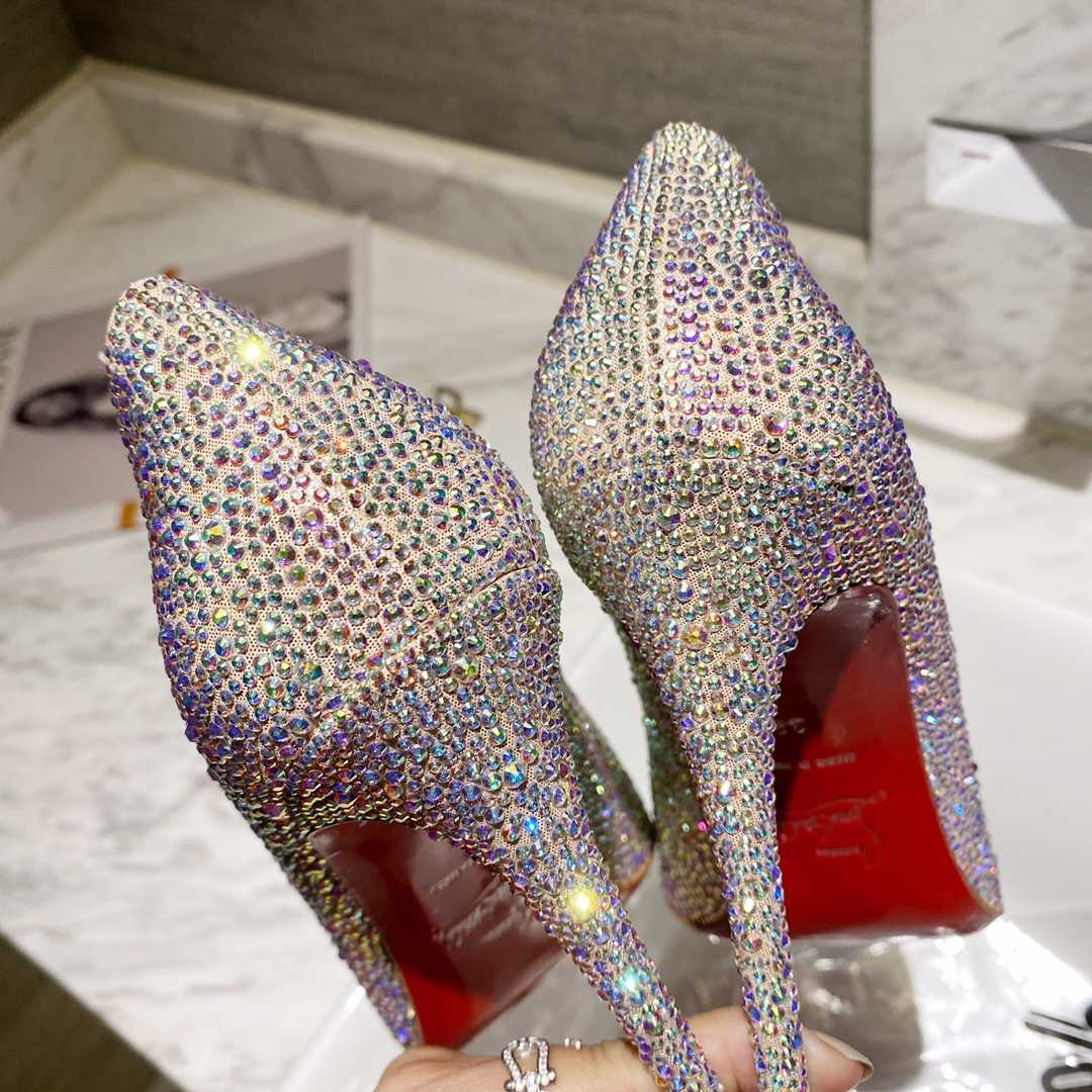 Christian Louboutin Kate Strass 100 mm Pumps - EUR FASHION