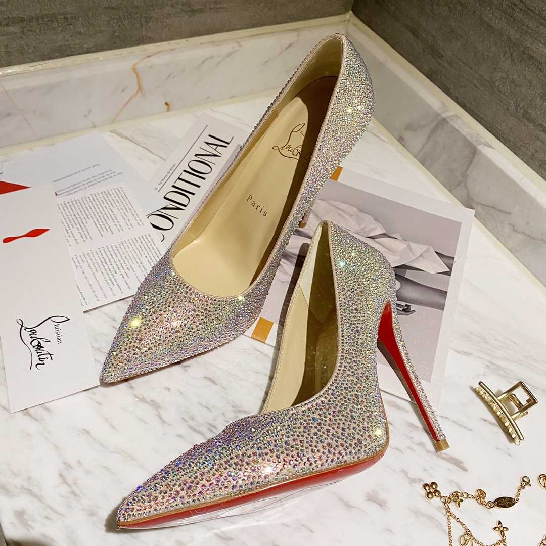 Christian Louboutin Kate Strass 100 mm Pumps - EUR FASHION