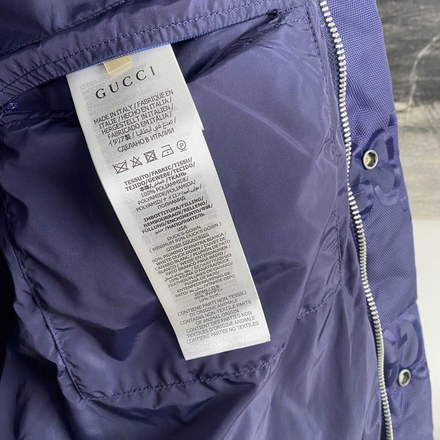 Gucci Jumbo GG Canvas Down Jacket - EUR FASHION